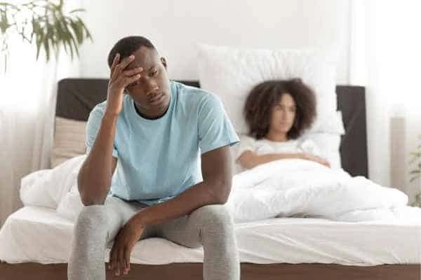 Man upset about ED symptoms Maplehurst
