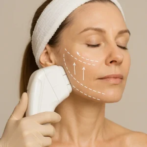 Woman having HI-FU to reduce wrinkles call LA LIPO Maplehurst Now!
