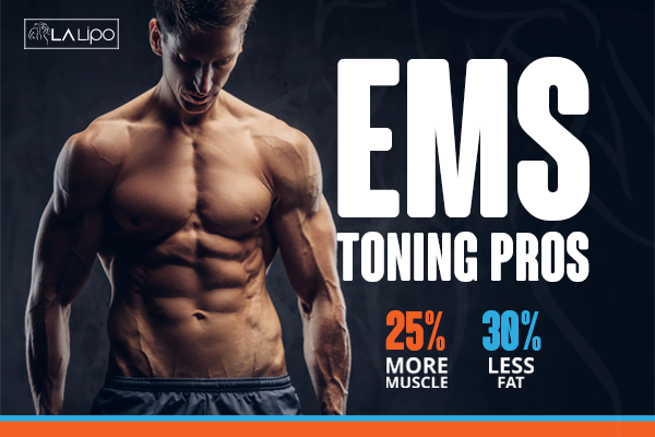 Image of man with sculpted stomach showing the fat loss and muscle gain of LA-EMS Body Sculpting Treatment Maplehurst